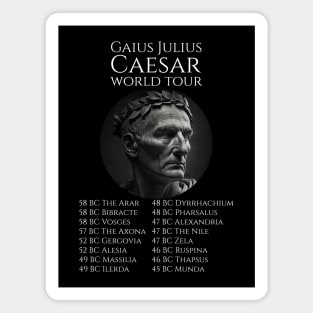 Gaius Julius Caesar World Tour - Ancient Rome History - SPQR Magnet